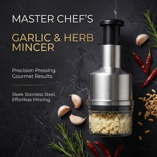Multi-functional garlic chopper