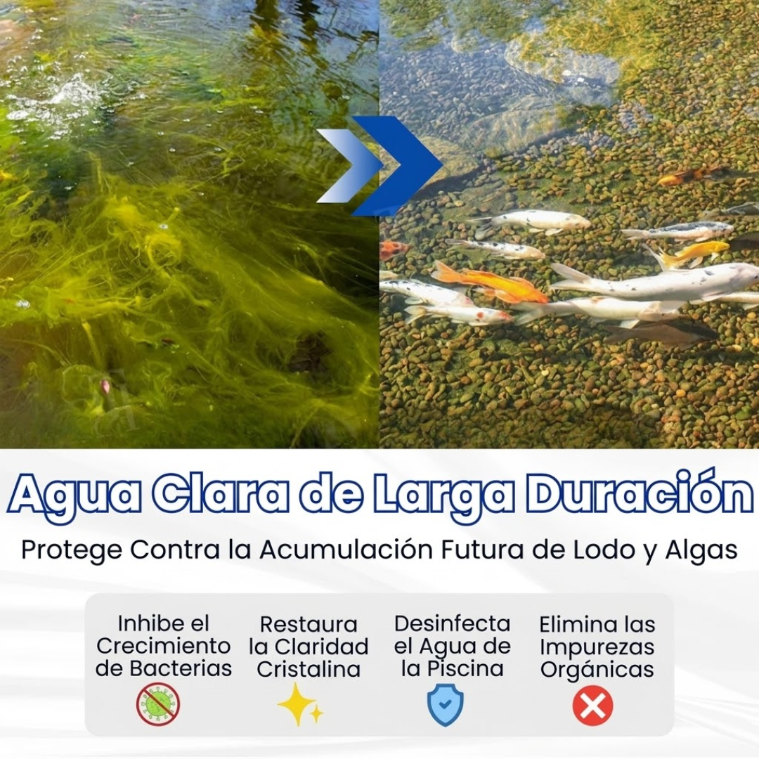 🌟 Tienda Oficial | ⏱️ ¡Agua Cristalina en 24 Horas! | Fórmula Profesional AEXZR® Aqua-Guardian