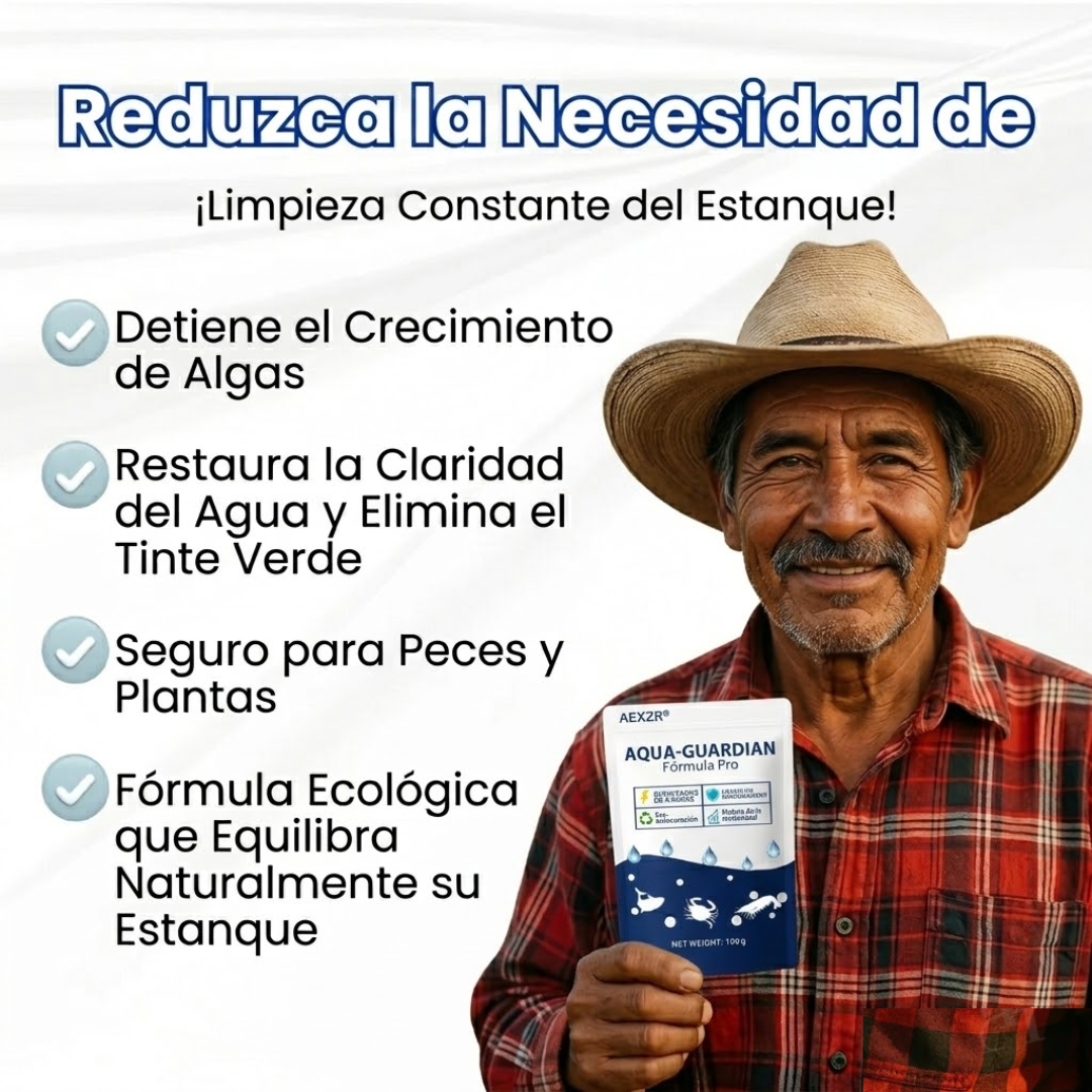 🌟 Tienda Oficial | ⏱️ ¡Agua Cristalina en 24 Horas! | Fórmula Profesional AEXZR® Aqua-Guardian