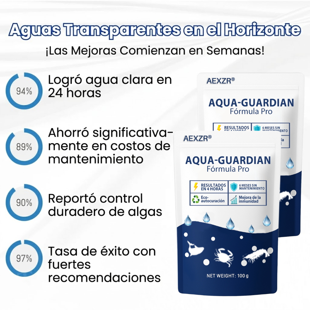 🌟 Tienda Oficial | ⏱️ ¡Agua Cristalina en 24 Horas! | Fórmula Profesional AEXZR® Aqua-Guardian