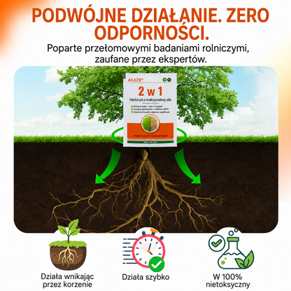 🌟 Oficjalny Sklep | ⏳ Zobacz, jak chwasty usychają w 6 godzin! AEXZR® 2 w 1 Herbicyd o maksymalnej sile(100% bez glifosatu)