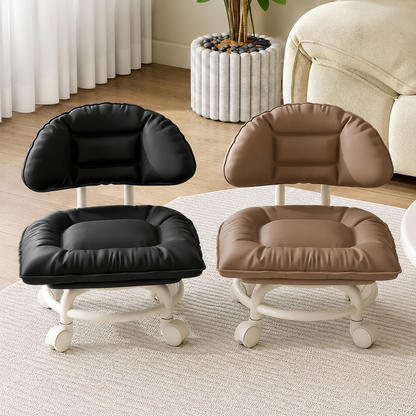🪑50% OFF NOW! ⏰ Rolling Low Stool with Backrest – Padded seat & silent casters – Perfect for workshops, garages or studios – comfortable and mobile 🛠️✨
