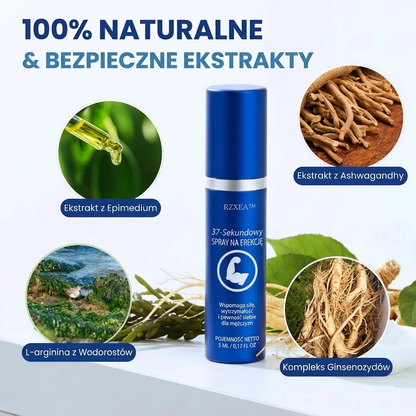 ✨ Od niepewności do absolutnej kontroli! | ⏱️ Gotowość do działania w zaledwie 37 sekund! |RZXEA™ 37-Sekundowy Spray na Erekcję