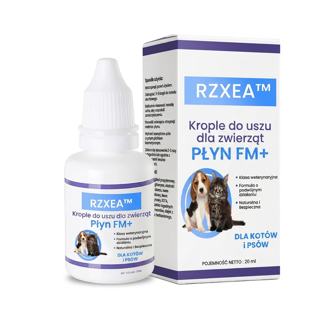RZXEA™ Krople do Uszu Dla Zwierząt Wersja FM+