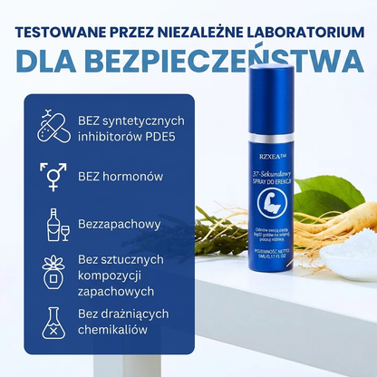 ✨ Od niepewności do absolutnej kontroli! | ⏱️ Gotowość do działania w zaledwie 37 sekund! |RZXEA™ 37-Sekundowy Spray na Erekcję