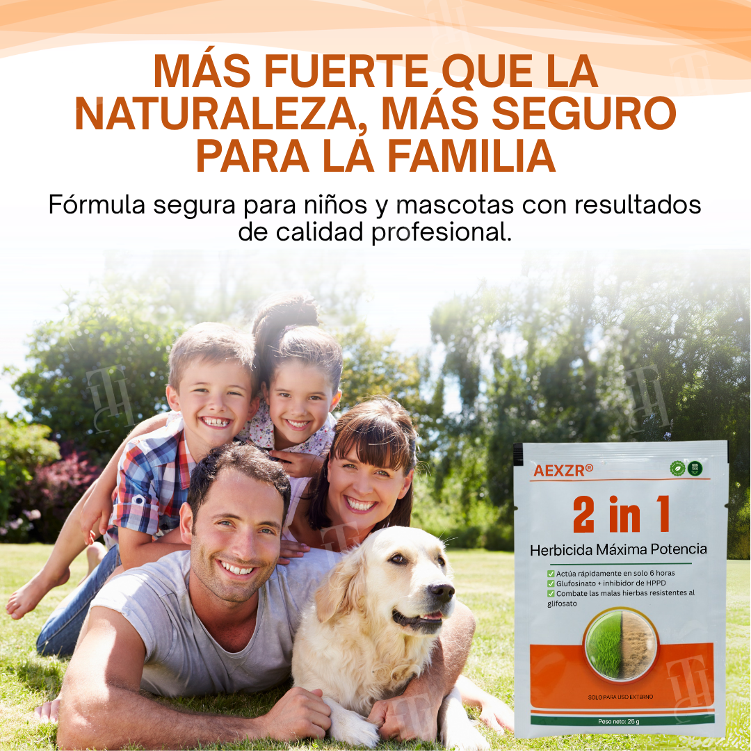 ✨ ¡De jungla de maleza a césped perfecto! | ⏱️ ¡Mira cómo se marchitan las malas hierbas en 6 horas! | AEXZR® 2-in-1 Herbicida Máxima Potencia