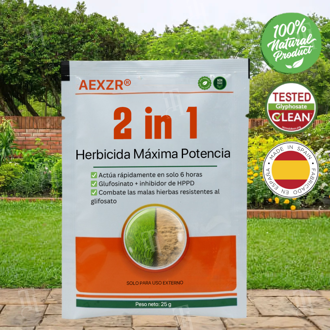✨ ¡De jungla de maleza a césped perfecto! | ⏱️ ¡Mira cómo se marchitan las malas hierbas en 6 horas! | AEXZR® 2-in-1 Herbicida Máxima Potencia